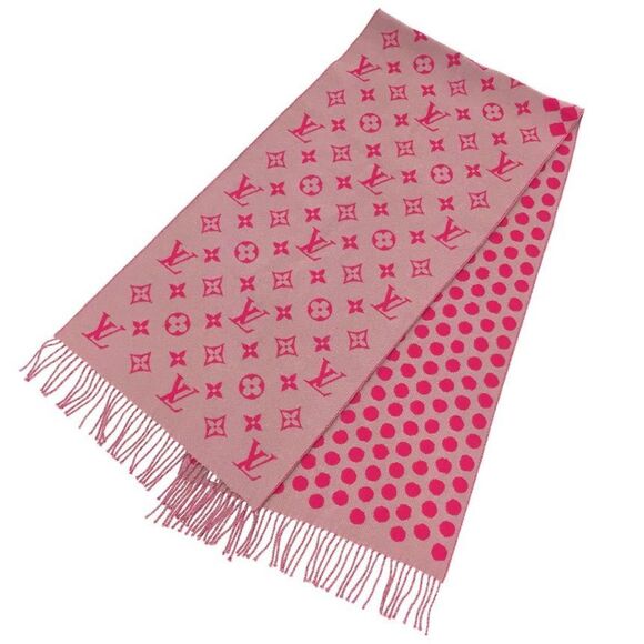 LOUIS VUITTON Pink Monogram Scarf - Picture 1 of 3